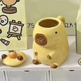 thumbnail image 3 of Cute Water Dolphin Mug Cartoon Ceramic Design Sense Coffee Mug Kitchen Bar Mug with Handle and Lid A, 3 of 5