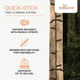 thumbnail image 2 of Big Game Hunting Quick Stick Steel Ladder Tree Climbing System, 20 Foot (2 Pack), 2 of 9