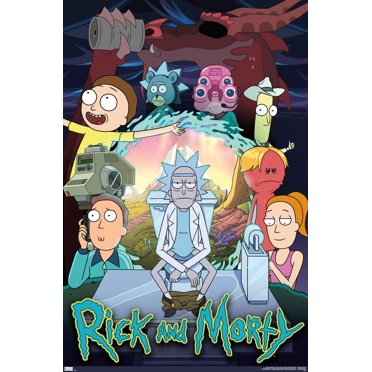 Rick And Morty - Season 4 Group Wall Poster, 14.725" x 22.375"