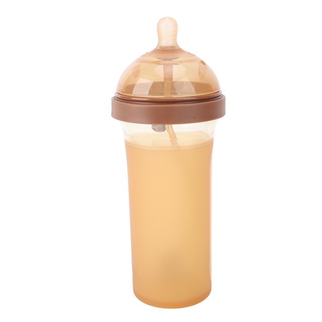Baby Milk Bottle, Slow Flow Silicone PPSU Baby Bottle Y Hole for Travel for Above 12 Months Old