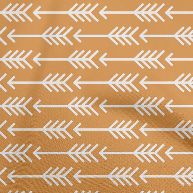 oneOone Polyester Spandex Dark Peach Fabric Arow Craft Projects Decor Fabric Printed By The Yard 56 Inch Wide