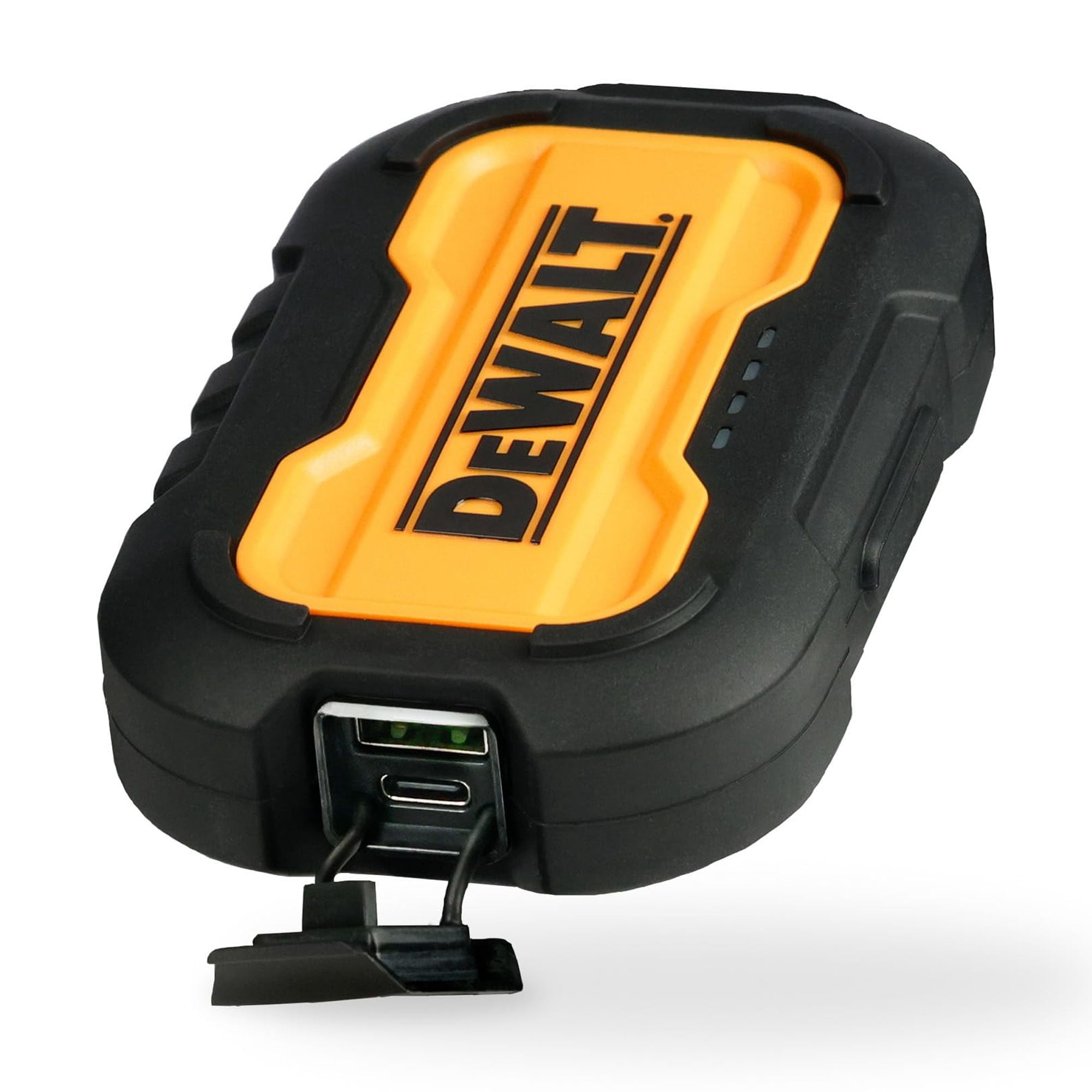 DEWALT Portable Charger, Power Bank, 10,000 mAh Battery Pack with USB-C Port for iPhone 16/16 Plus/16 Pro/16 Pro Max, iPhone 15 Series, iPhone 14/13, Samsung Galaxy