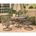 thumbnail image 3 of Homestyles Sanibel Ensemble de Salle à Manger Extérieur en Aluminium 5 Pcs Bronze, 3 of 6