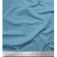 thumbnail image 1 of Soimoi Blue Moss Georgette Fabric Geometric Abstract Fabric Prints By Yard 42 Inch Wide, 1 of 3