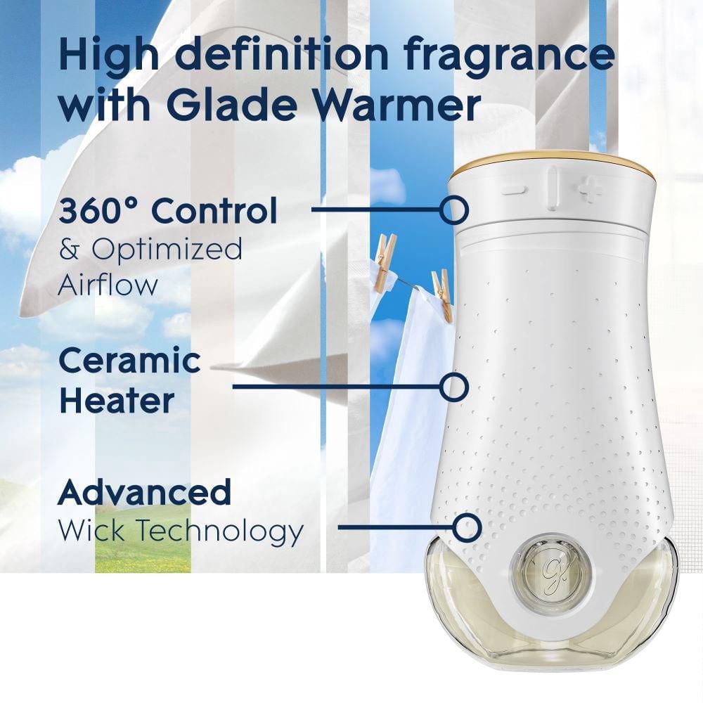 Glade Branchées® Huile parfumée Recharge, Lessive fraîche