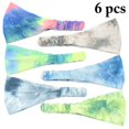 thumbnail image 2 of Yoga Headband Simple Colorful: 6PCS Elegant Stretch Headband Workout Headband, 2 of 10