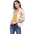 thumbnail image 3 of INSPIRE CHIC Blazer Ouvert à Revers Cranté à Manches Longues Intégrales pour Femme, 3 of 6