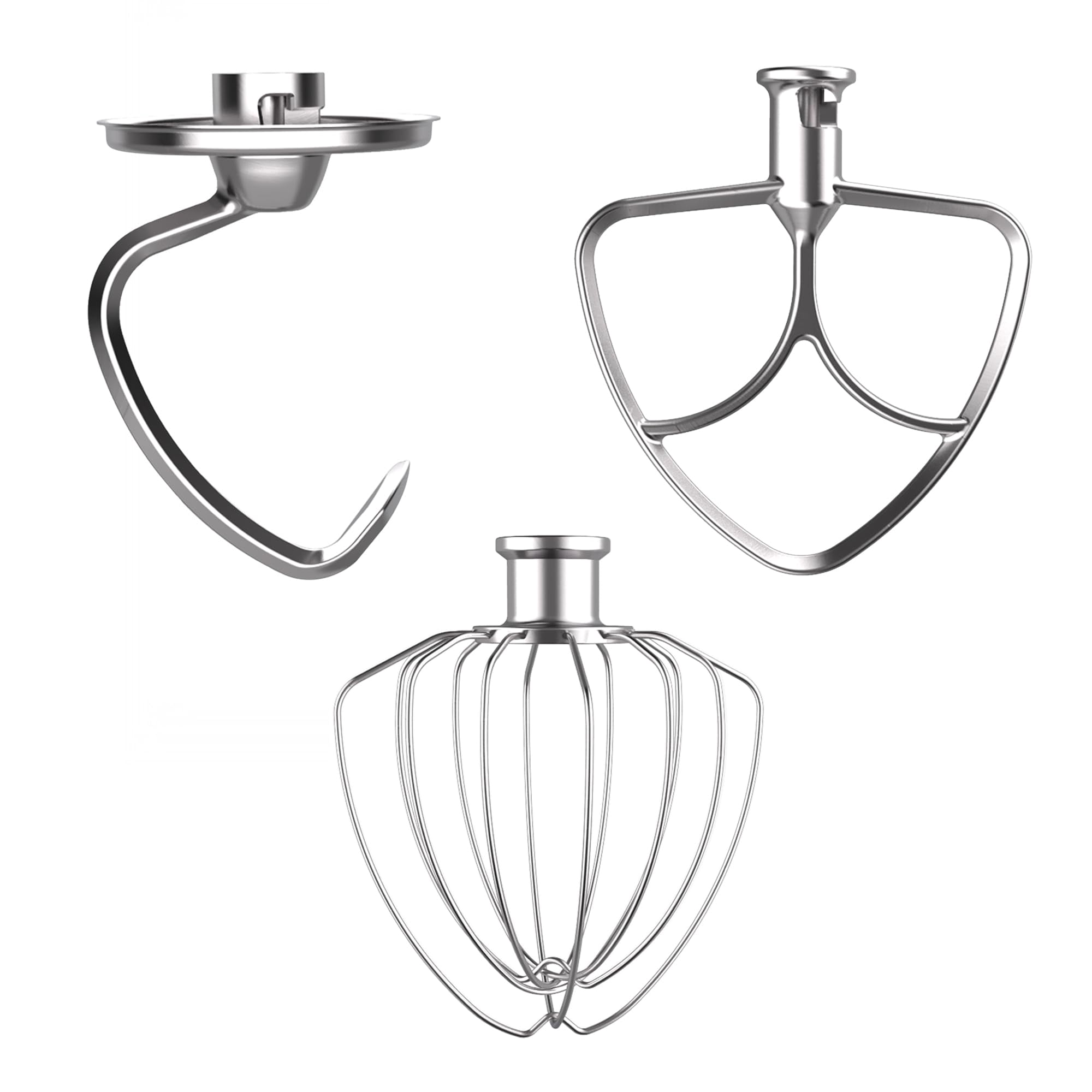 EZATO 3 Pieces Baking Mixers Accessories for KitchenAid, Compatible with KitchenAid 4.5-5QT Tilt-Head Stand Mixers, K45WW & K45DH & K45B Replacement,