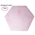 thumbnail image 2 of WIFKLSIIPG Rug Pad Mat ​for Playhouse Play Tent Soft Coral Pink Hexagon Carpet, 2 of 4