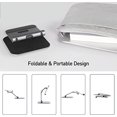 thumbnail image 3 of Tablet Stand Holder, 180° Foldable Adjustable iPad Stand, Aluminum Desktop Stand for Desk/ Meeting, Fit for iPad Pro, Portable Monitor & More (4-13" )-Gray-1 Pack, 3 of 5