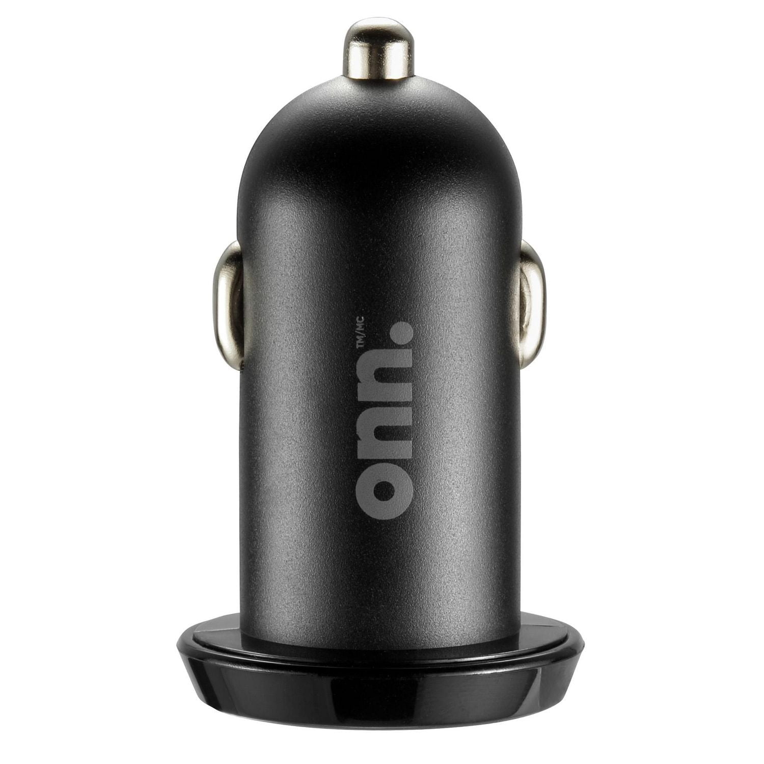onn. Dual USB-A Ports 2.4 Amp Car Charger