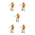thumbnail image 2 of Wweixi 1/87 Diorama Graffiti Figure Characters Resin People Train Layout boy orange 5Set, 2 of 6