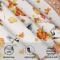 thumbnail image 3 of Fall Tablecloth Round 60 Inch Autumn Leaf Outdoor Table Cloth Yellow Flower and Birds Tablecloth Washable Harvest Thanksgiving Table Cover Decorative for Home Kitchen Dining Indoor Party Picnic, 3 of 6