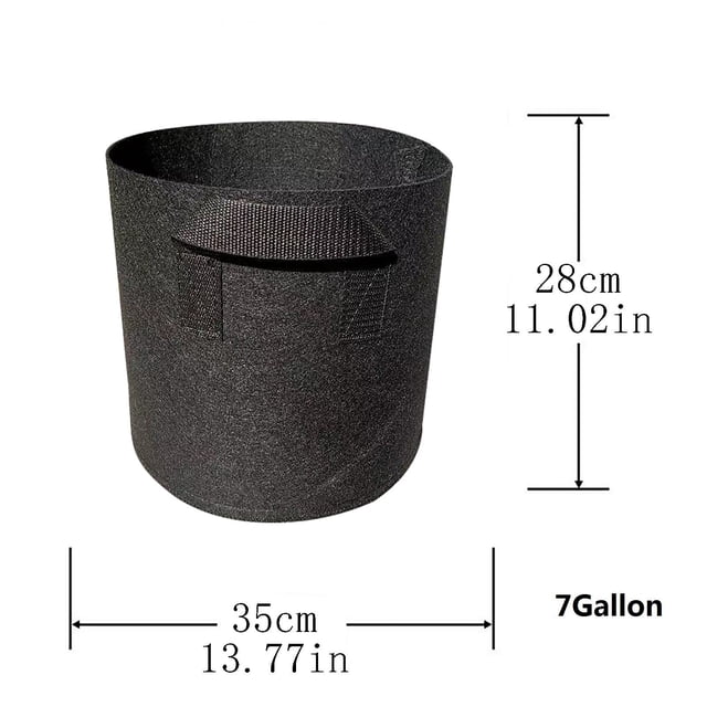 LSLJS Pot de Plante en Tissu Non Tissé Lourd Épaissi de 3 Gallons avec Poignées, Accessoires pour la Maison