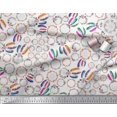 thumbnail image 3 of Soimoi Polyester Crepe Fabric Wreath & Dream Catcher Home Decor Printed Craft Fabric by The Yard 52 Inch Wide, 3 of 3