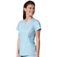 thumbnail image 1 of EON Women's COOLMAX V-Neck Solid Scrub Top, 1 of 2