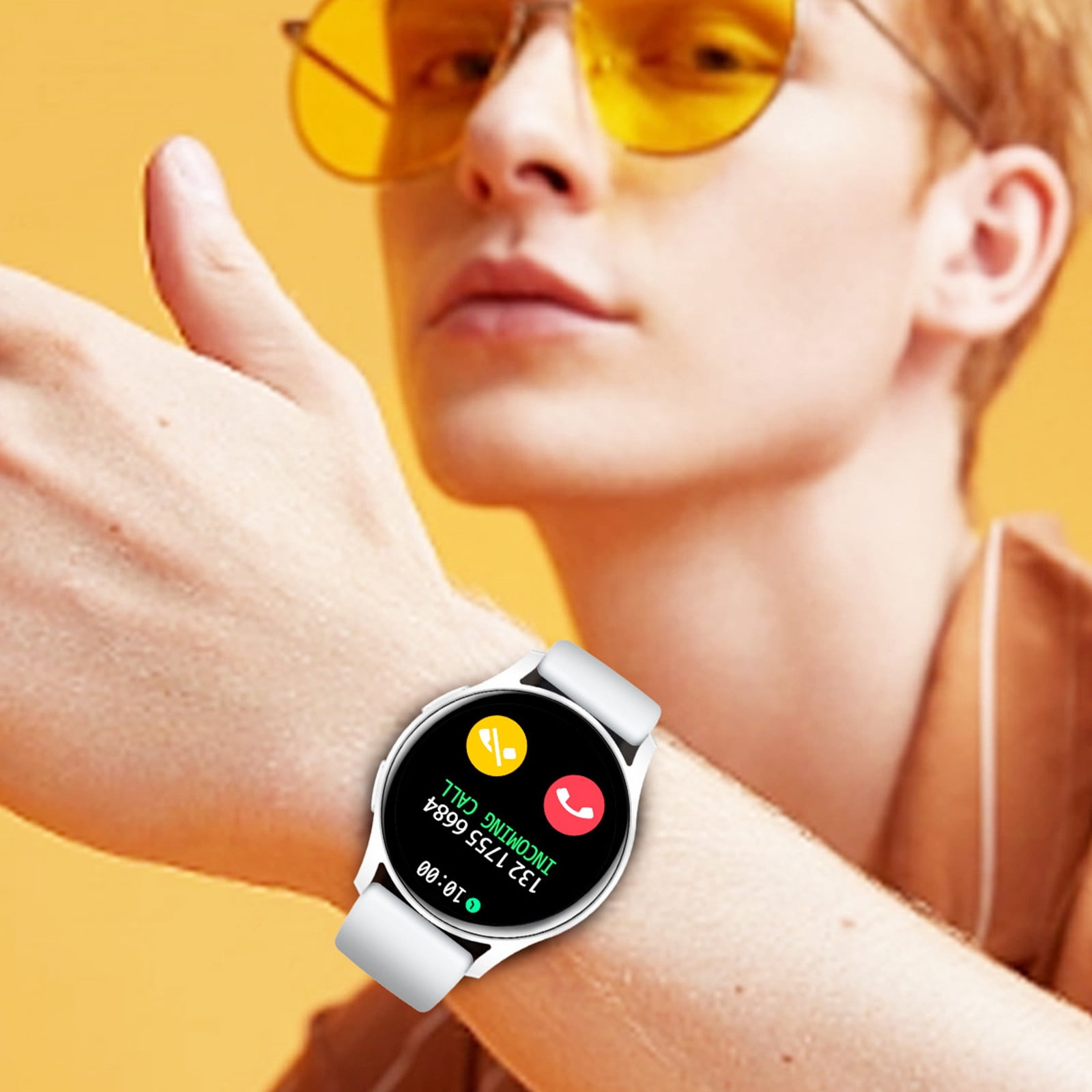 Chmadoxn Smart Watch Bluetooth Call Sports Smart Watch With Customized HD Full Touchcontrol Dial ,Intelligent Voice Assistant,IP67 Support For Android And IOS System Smart Watch