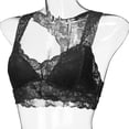 thumbnail image 3 of Womens Sports Bras Convertible Bra Feature V-Neck Longline Bra Style W-1818 Black L, 3 of 7