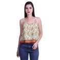 thumbnail image 4 of Moomaya Camisole Courte à Bretelles Spaghetti Imprimée pour Femmes, Hauts d'Été, 4 of 5