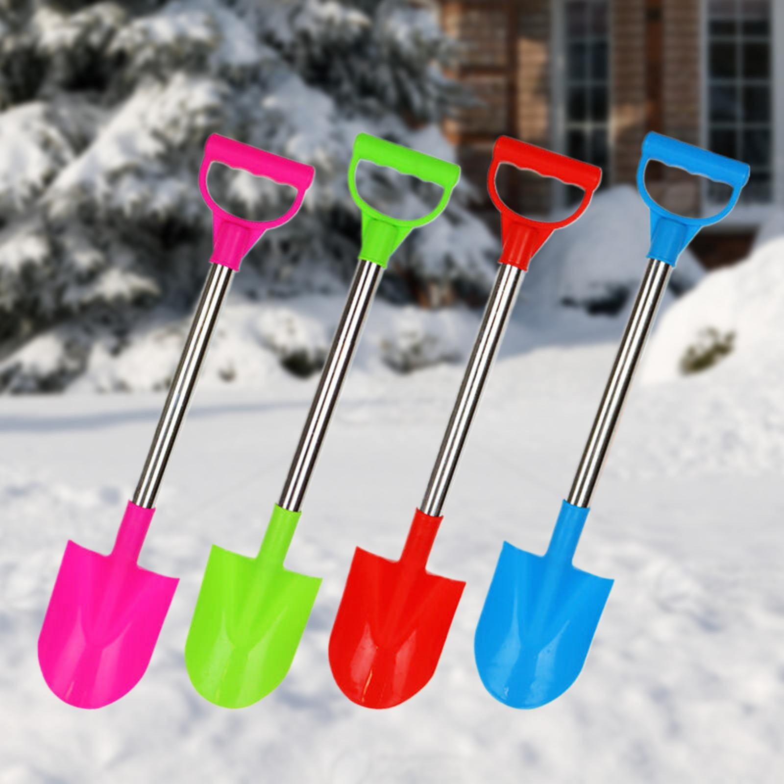Lot De 3 Pelles De Plage Géantes Pour Enfants – 16 Pouces, Manche En Bois, Plastique ABS – Pour Sable, Neige Et Jardin – Idéal Voyage