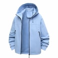 thumbnail image 1 of Yuyuzo Womens Rain Jacket Waterproof Lightweight Windbreaker Jacket Plus Size Raincoat with Pockets, 1 of 7