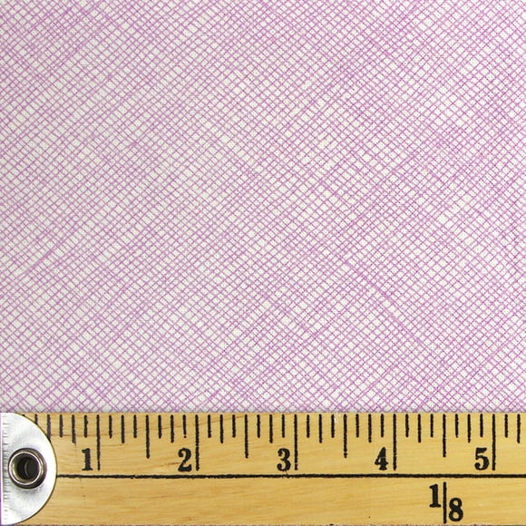 FABRIC CREATIONS Purple Pencil Crosshatch Fat Quarter 45.7 × 53.3 cm (18 × 21 in), 18x21