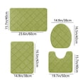 thumbnail image 3 of Rbaofujie Kids Rug Memory Foam Bath Mat 4 Set Bathroom Rugs for 4 Pcs Toilet Mats Universal Soft Comfortable Water Absorption Non-Slip Thick Machine Washable Easier To Dry Dark Front Door Rugs Indoor, 3 of 7