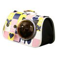 thumbnail image 4 of Cat Carrier, Breathable Mesh Lightweight Portable Pet Carrying Bag Cute  For Travel For Pets For Cats For Outdoor, 4 of 8