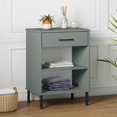 thumbnail image 2 of vidaXL Console Armoire Buffet Rangement avec Pieds en Métal Bois Massif Pin OSLO, 2 of 6
