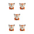 thumbnail image 3 of Transemion Gardens Beauty With Animal Planter - Eco-friendly Materials Easy To Maintain Small Ceramic Plant Pot foxes 5Set, 3 of 6