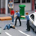 thumbnail image 2 of 4 Pieces 1/64 Cops Figure Model Movie Props Architectural People Figures Micro Landscape Miniature Scenes, 2 of 8