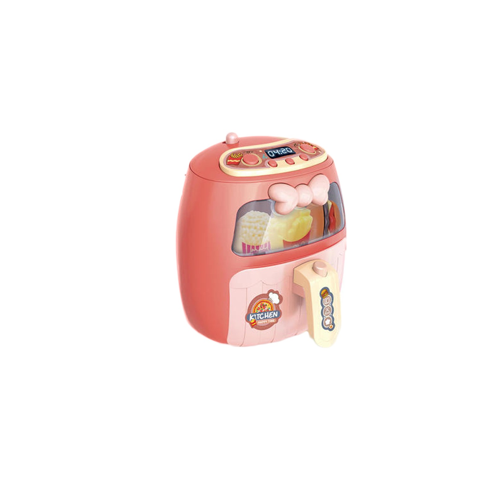 Tarmeek Toy Air Fryer for Kids Kitchen Playset, Pretend Play Cooking Game, Play Food Kitchen Accessories with Sounds and Light, Christmas Birthday Gifts for 4 5 6 Year Old Kids