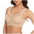 thumbnail image 1 of Timegard Womens 3pc Wireless Bra Mesh Back Smoothing Full Coverage High Support Comfort Thin Bralette, 1 of 6