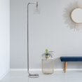 thumbnail image 5 of All the rages LF2009-CHR Simple Designs Modern Iron Lantern Floor Lamp with Glass Shade, Chrome, 5 of 5