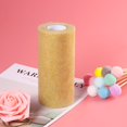 thumbnail image 2 of ULTNICE 6 Inch Sparkling Tulle Ribbon Roll Glitter Tulle Rolls 25 Yards Tulle Spool (Gold), 2 of 4