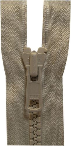 COSTUMAKERS fermeture éclair séparable à un curseur #5 dents moulées 65 cm (25.6 in) Light beige