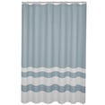 thumbnail image 4 of Hometrends Textured Waffle Stripe Fabric Shower Curtain, 4 of 5