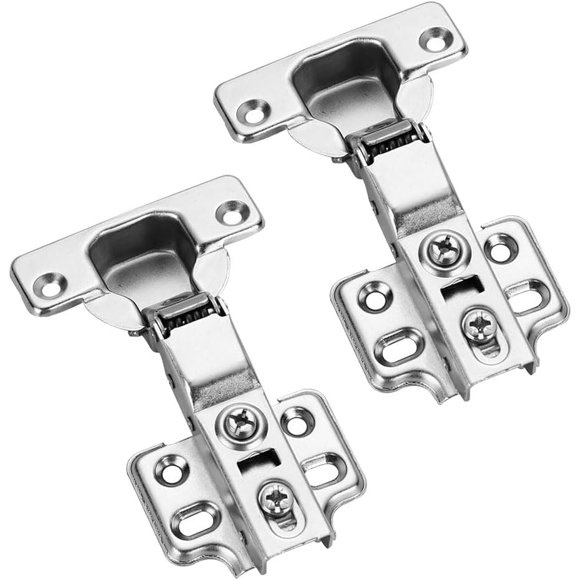 EcoNesxp Suitable for kitchen cabinet doors and wardrobes full coverage straight curved individual silent hydraulic cabinet hinges frameless hidden hinges full coverage soft closing cabinet hinges