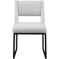 thumbnail image 4 of Meridian Furniture Jayce Boucle Fabric Dining Chair, Cream, 4 of 6