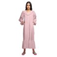 thumbnail image 4 of Moomaya Cotton Short Sleeve Nightdress For Ladies Solid Button Placket Nightwear, 4 of 4
