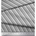 thumbnail image 3 of Soimoi Polyester Crepe Fabric Diagonal Stripe Decor Fabric Printed Yard 42 Inch Wide, 3 of 5
