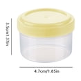 thumbnail image 2 of 1Pcs Mini Bouteille Ronde d'Assaisonnement Transparente Rangement d'Assaisonnement Contenants de Préparation de Repas Compartimentés Tiroir de Frigo Contenant de Farine 10 Lb Contenants Jetables de Préparation de Repas avec Couvercles Rangement avec Couvercles, 2 of 3