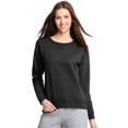 thumbnail image 1 of Hanes Womens ComfortSoft EcoSmart Crewneck Sweatshirt, M, Ebony, 1 of 4