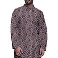 thumbnail image 4 of Atasi Button Down Asymmetric Printed Long Sleeve Rayon Kurta Pyjama Set, 4 of 4