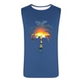 thumbnail image 4 of JDQJBZ Débardeurs Style Homme Couleur Unie Col Ras du Cou Sans Manches, 4 of 5