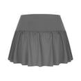 thumbnail image 5 of Timegard Skirts for Women Summer Low Waist Ruched Mini Skirts Solid Color Casual Loose Workout Shorts, 5 of 5