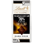 Lindt EXCELLENCE Madagascar 70% Cacao Dark Chocolate Bar, 100 Grams