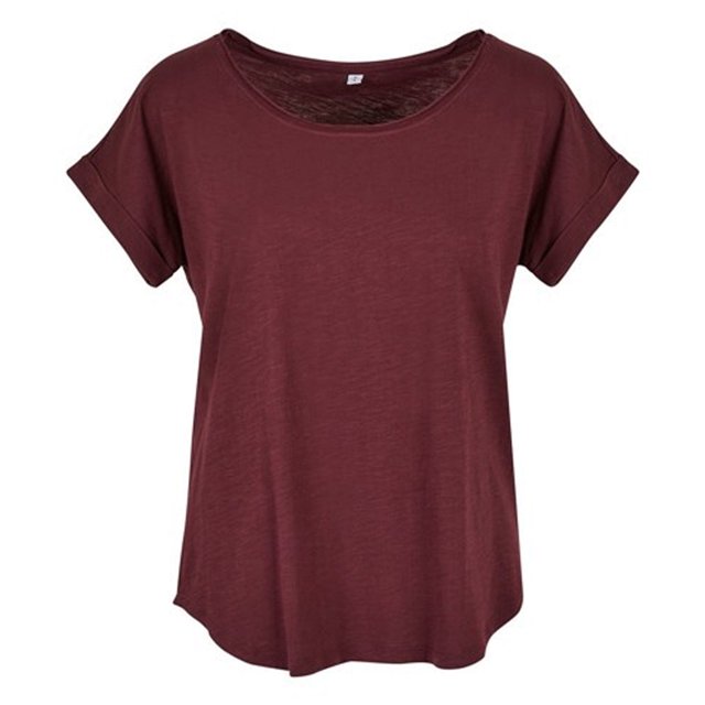 Build Your Brand Womens Long Slub T-Shirt