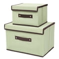 thumbnail image 1 of EGNMCR Foldable Storage Box With Lid 2pcs (large + Small) Fabric Storage Box With Lid, Closet Storage Box, Room Organization, Office Storage, Toy Storage,, 1 of 6