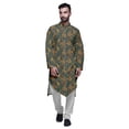 thumbnail image 1 of Atasi Printed Long Sleeve Kurta With Pajama Set For Men Summer Clothing, 1 of 4